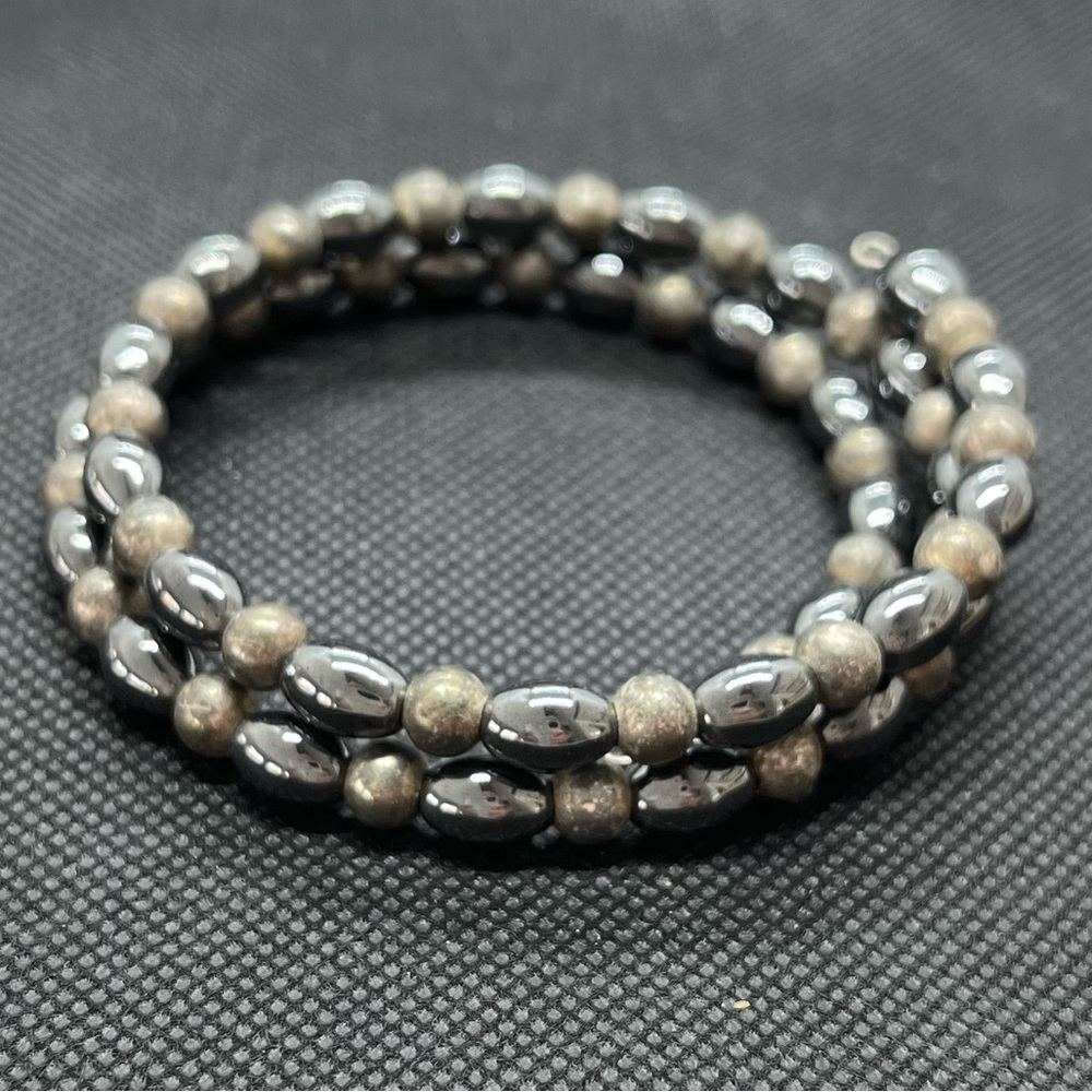 Wired beaded bracelet